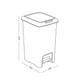 Мусорное ведро с крышкой и педалью MVM BIN-01 30L GRAY - изображение 4