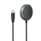 Беспроводное зарядное устройство Deexe Magnetic Cable (Type-C) для Samsung Galaxy Watch 3 / 4 / 5 / 6 / 7 / 8 / Ultra / Ultra (2025) / Active / Active 2 / FE - Black - изображение 3