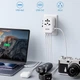 Универсальный дорожный адаптер LENCENT PA055W-65W 2xUSB-A 3xTypeC GaN зарядка 65 Вт адаптер для путешествий - изображение 5