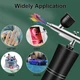 Портативный аэрограф с компрессором, Набор для аэрографии ULV, Черный - изображение 8