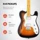 Электрогитара с чехлом и аксессуарами Donner Music DJC-1000S Sunburst Electric Guitar EC1407 - изображение 2