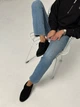 Лоферы зимние женские ShoesBand Черные натуральная замша на меху 40 (25,5 см) (S63101з) - изображение 7