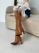 Женские демисезонные сапоги ShoesBand Карамельного цвета натуральная кожа на каблуках 37 (24 см) (S27041-2д) - изображение 3