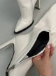 Жіночі чоботи демісезонні ShoesBand Молочного кольору натуральна шкіра на підборах 37 (24 см) (S27041д) - зображення 10