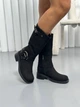 Жіночі чоботи демісезонні ShoesBand Чорні натуральний нубук 38 (24,5 см) (S44181-1д) - зображення 1