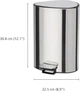 Контейнер для сміття з педаллю 5 л Joseph Joseph EasyStore Luxe 5L Pedal bin (S/Steel) 70596 - зображення 2