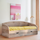 Кровать односпальная Tobi Sho COMFORT с ящиками для детской комнаты, 800х1900 мм Дуб сонома/Дуб трюфель - изображение 1