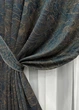 Комплект готовых штор VR-Textil Жаккард Fantasy № 1634ш Синий с золотистым 100х290 см 2 шт (31-999) - изображение 5