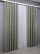 Комплект готовых штор VR-Textil Жаккард Magic № 1608ш Песочный с серым 145х270 см 2 шт (33-0472) - изображение 5