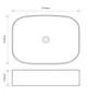 Раковина накладна Mixxus Premium BEVEL-0103 BLACK 510х370х120mm (MP6520) - изображение 3