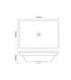 Раковина врезная на столешницу Mixxus Premium STYLE-1601 590х420х180mm с переливом (MP6570) - изображение 6