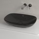 Умивальник накладний VILLEROY&BOCH Loop&Friends 560x380x120мм прямокутний чорний 4A4901S5 - зображення 2