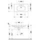 Умывальник подвесной DURAVIT D-Code 850x480x180мм прямоугольный белый 03528500002 - изображение 3