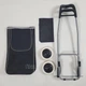 Хозяйственная сумка тележка 94см с двумя колесами, металлическая тачка-кравчучка с сумкой на колесиках Черная TK-2-Black - изображение 8