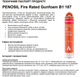Професійна вогнетривка піна Penosil Fire Rated Gunfoam B1 187 (qA6021) - изображение 4