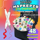 Набор двусторонних маркеров Touch Smooth 48 штук для скетчинга и рисования на спиртовой основе Разноцветные - изображение 1