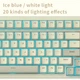 Ігрова клавіатура AJAZZ AK992 RETRO PRO / Механічна / Type-C / Red Axis Switch / Ice blue - изображение 10
