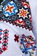 Жіноча блузка з вишивкою лляна святкова з яскравим орнаментом V-1458 (3XL)120 біла (145820411120) - зображення 3