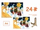 "Святий Миколай" дерев'яний пазл в рамці на 24 елементи - зображення 2