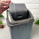 Большое серое мусорное ведро с поворотной крышкой 18 л Craft - изображение 8