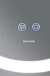 Зеркало MIXXUS настенное LED Touch 60 см Круглое Без обрамления Белое (616235) - изображение 6