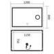 Дзеркало Mixxus Premium QUADRO MR20-120x80 (LED Touch, Anti-fog, димер, лінза) (MP6624) - зображення 4