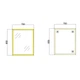 Дзеркало настінне Zerix FONTE MRZ09-70x85-Reverse GOLD прямокутне в золотій рамі (ZX5639) - изображение 2