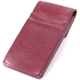 Ключница женская кожаная Grande Pelle leather 400661 Бордовая - изображение 4