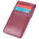 Ключница женская кожаная Grande Pelle leather 400661 Бордовая - изображение 5