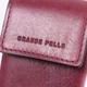 Ключница женская кожаная Grande Pelle leather 400661 Бордовая - изображение 6