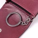 Ключница женская кожаная Grande Pelle leather 400661 Бордовая - изображение 8