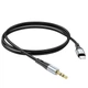 Аудіо кабель AUX Hoco UPA22 mini Jack 3.5mm - Lightning M/M Cable 1 м black - изображение 2