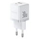 Мережевий зарядний пристрій Baseus Palm Fast Charger C+U 30W EU Moon White (P1011160A213-00) - зображення 1