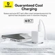 Мережевий зарядний пристрій Baseus Palm Fast Charger C+U 30W EU Moon White (P1011160A213-00) - зображення 11