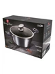 Каструля з кришкою 30 см 8 л Berlinger Haus Metallic Line Carbon Pro Edition (BH-6924) - изображение 2