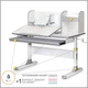 Дитячий стіл Mealux Vancouver Multicolor з полицею (BD-620 W/G MC з полицею) - зображення 3