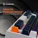 Ігрова клавіатура GamePro MK180W Hot-Swap Red Swich, RGB підсвічуання, USB White/Black - зображення 10