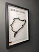 Об'ємна Рамка з 3D Трасою Nürburgring Circuit / Nürburg, Germany / Нюрбургрінг в Масштабі 1:40 000 Black Matte / Frame 32x23x3 - зображення 5