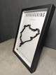 Об'ємна Рамка з 3D Трасою Nürburgring Circuit / Nürburg, Germany / Нюрбургрінг в Масштабі 1:40 000 Black Matte / Frame 32x23x3 - зображення 9