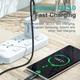 Кабель с дисплеем Essager ES-XCTT1-YDA01 Type-C to Type-C PD 100W 1m - Black - изображение 6