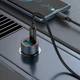 Автомобильное зарядное устройство Hoco Z57A (USB-A, USB-C, 12V/24V, 30W, 3.0A, быстрая зарядка, алюминиевый сплав) - Серый - изображение 2