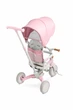 Дитячий триколісний велосипед Caretero (Toyz) Faro Pink - зображення 4