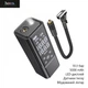 Автомобильный компрессор Hoco ZP7 (10.3 бар, 5000 mAh, LED-дисплей, датчики давления, встроенный фонарь) - Черный - изображение 1