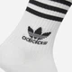 Набор мужских носков высоких хлопковых Adidas IJ0733 46-48 3 пары Белый/Черный (4066762034697) - изображение 4