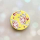 Тримач для смартфона / планшета попсокет Popsocket Жовтий :: Фон Троянди (принт 273) - зображення 1
