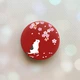 Держатель для смартфона / планшета попсокет Popsocket Красный :: Котик и сакура (принт 283) - изображение 1