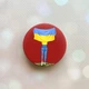 Держатель для смартфона / планшета попсокет Popsocket Красный :: Девушка с флагом (принт 263) - изображение 1