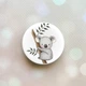 Тримач для смартфона / планшета попсокет Popsocket Білий :: Коала (принт 132) - зображення 1