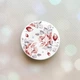Держатель для смартфона / планшета попсокет Popsocket Белый :: Фон Розы (принт 273) - изображение 1