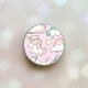 Держатель для смартфона / планшета попсокет Popsocket Серый :: Единороги (принт 106) - изображение 1